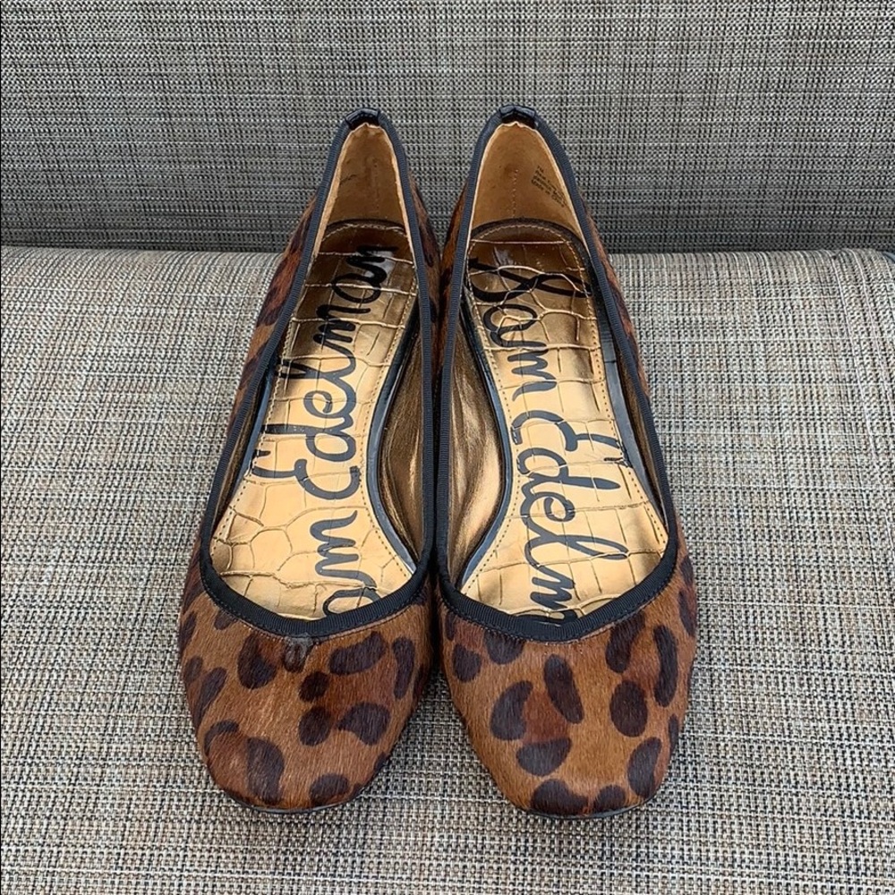 Sam Edelman Leopard Brahma Hair Shoes